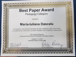 Diploma IACIS 2019 (Maria Dascalu)